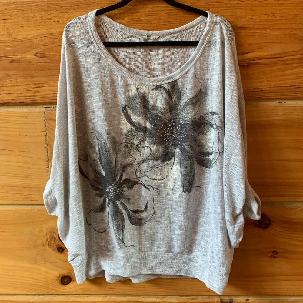 Knit Batwing Sleeve - image 1